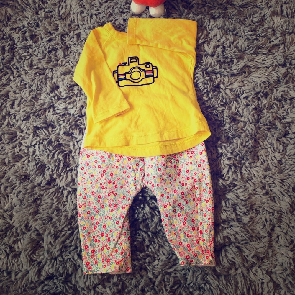 Hanna Anderson Top & GAP reversible pants